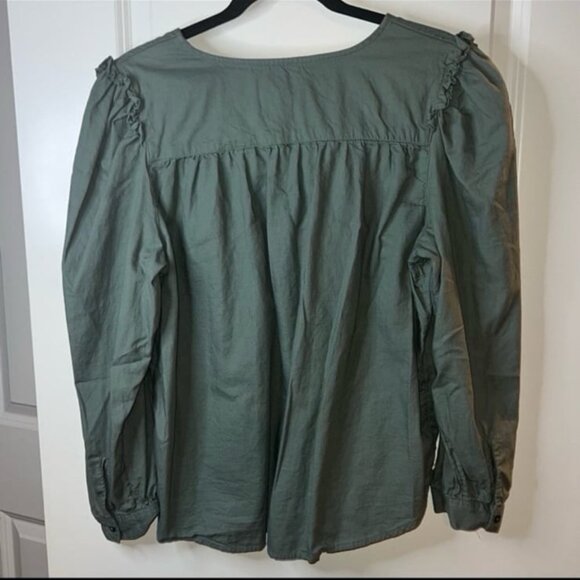 Lady Lee® Women's Ruffle Long Sleeve Shirt - Picture 4 of 4